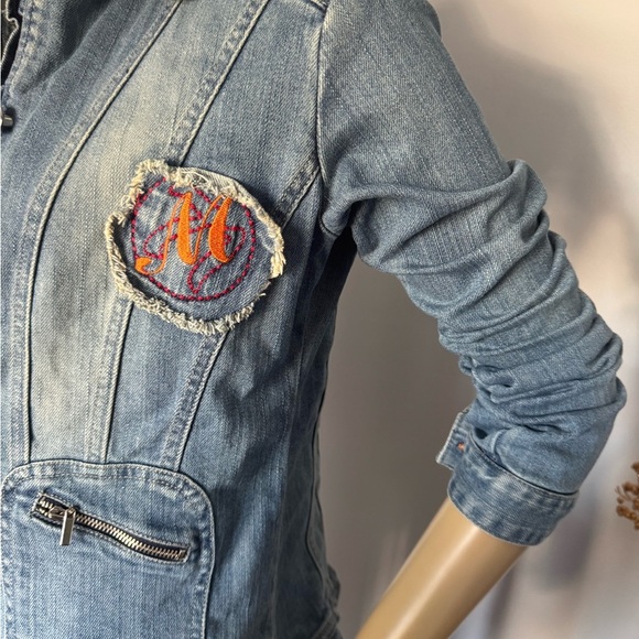 Makaveli Denim designer Jacket . Ptp 18 X 21 inches - Picture 8 of 12